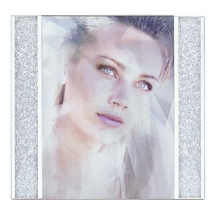 Leaves Cadre-photo, cristal, carr&eacute;Leaves Cadre-photo, cristal, carr&eacute;